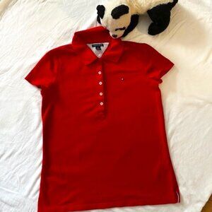 Tommy Hilfiger Red Polo - Sz M